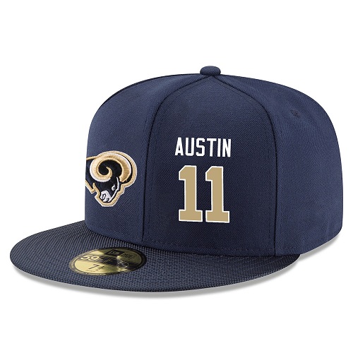 NFL Los Angeles Rams #11 Tavon Austin Stitched Snapback Adjustable Player Hat - Navy/Gold